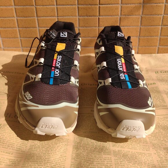 Men’s Brown Athletic Shoes - Salomon XT-6 Recut Wren Kangaroo